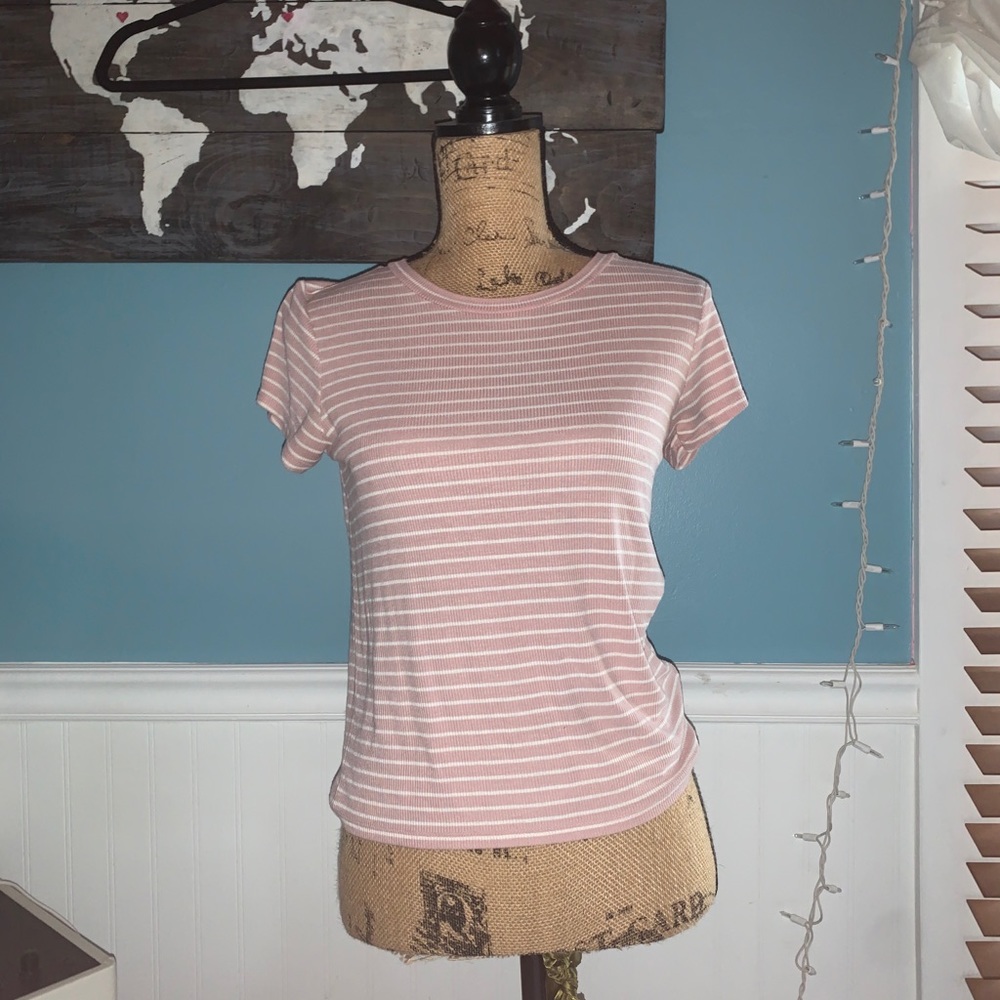 AE Striped Crop Soft & Sexy Tee